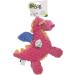 GoDog Dragons Squeaker Plush Dog Toy - Chew Guard Technology - Durable & Chew Resistant - Multiple Styles & Sizes - Large Coral - Buy Online on GoSupps.com