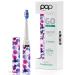 Pop Sonic Electric Toothbrush (Purple Bubble) - Travel Toothbrushes w/AAA Battery | Kids Electric Toothbrushes with 2 Speed & 15 000-30 000 Strokes/Minute Dupont Nylon Bristles Purple Bubble 1 Count (Pack of 1)