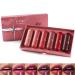 KIMIEYE 6Pcs Matte Lipstick Gift Pack Set Long Lasting Moisturizing and Waterproof Crayon Lipstick Smooth Texture Matte Finish Up to 24 Hours Wear 0.63oz (SET B)