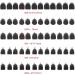 High Heel Replacement Tips - 60Pcs/30 Pairs in 5 Sizes | TPU Material for Shoe Repair | Lower Noise, More Comfortable | Black - Buy Online on GoSupps.com