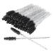 50 Pieces Disposable Eyelash Brushes Mascara Wands Eyebrow Applicator Cosmetic Makeup Brush Tool Kits (Crystal Black)