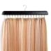 Buyoget Hair Extensions Holder Rack 1PC Black Wood Metal Hair Extension Hanger Holder for Styling Braiding Washing #1 Black
