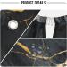 Waterproof Barber Cape - Black Marble & Cheetah Haircut Bib for Men & Women | Unisex Hair Cutting Cape | Durable & Stylish - Buy Online on GoSupps.com