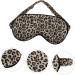 VALICLUD Faux Silk Eye Mask Sleeping Leopard Print Travel Blindfold Soft Satin Blindfold Elastic Band Unisex Night Eyeshadow For Female Men - Buy Online on GoSupps.com