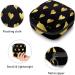 Golden Hearts Love Pattern Black Sanitary Napkin & Menstrual Cup Storage Bag - Portable Period Pocket for Women & Teen Girls - Buy Online on GoSupps.com