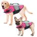 Alagirls dog lifebuock reflective dog safety vest Durable Pet Life Presenter with high buoyancy and rescue handle for swimming surfing booting aladlj002-xin-pink XXL XXL: 78-88cm (breast basket circumference) Rosa