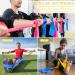 Fitness Straps Set - Uoromi Resistance Tapes for Physiotherapy Yoga & Home Training - 2.0m Yellow Gymnastics Band for Men - Buy Online on GoSupps.com