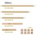 Arabeska Small Cross Stitch Scroll Frame Set - Beech Hardwood with Plastic Clamps - S/L/SE sizes - Buy Online on GoSupps.com