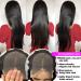 LONG YAO 16 Inch Lace Front Human Hair Wig for Black Women - Pre Plucked Brazilian Straight 4x4 Closure Wig with Baby Hair - 9A Natural Black - Buy Online on GoSupps.com