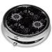 Mini Travel Pill Box with Supernatural Symbols | 2.0x2.0x0.7 Portable Medicine Organizer for Purse & Pocket | International Shipping Available - Buy Online on GoSupps.com