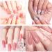 Acrylic Nail Kit for Beginners - Pink Nude Beige Acrylic Powder Set with Nail Extension Brush | 3 Colours Nail Powder Set - Buy Online on GoSupps.com