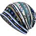 WELROG Women's Chemo Hat - Soft Slouchy Turban & Lace Headscarf - Blue/Pink Geometric Head Wraps for Comfort & Style - Buy Online on GoSupps.com