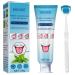 Tongue Cleaning Gel Set  Tongue Cleaner Gel with Tongue Brush  Tongue Scraper Scrubber for Adults with Cleaning Gel  Easy to Use for Adults Kids