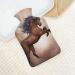 Jumping Horse Hot Water Bottle with Plush Cover - Hand Warmer for Adults & Kids - 26.5x15.3cm | International Shipping - Buy Online on GoSupps.com