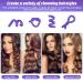 Qinersaw 40pcs Papilotten Curlers - Heatless Flexible Hair Rollers for Women & Girls | Includes 2 Combs & 3 Clips - Black & Purple - Buy Online on GoSupps.com