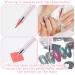 Ouligay Dual Ended Strass Picker Dotting Pen - Interchangeable Wax Heads for Nail Art & DIY Gemstones (Pink) - Buy Online on GoSupps.com