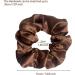 2 PCS Satin Silk Hair Scrunchies for Thick, Curly, and Thin Hair - Black & Brown - Buy Online on GoSupps.com