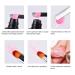 Kalolary Dual-Ended Poly Gel Brush Set - 2PC Acrylic Nail Extension Tools (Black + Pink) | Perfect for UV Gel & Nail Art - Buy Online on GoSupps.com