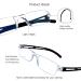 Blue Light Blocking Reading Glasses 8 Pairs Set | Square Fashion Frames for Men and Women | Computer Eyewear with 3.00 Magnification - Buy Online on GoSupps.com
