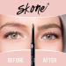 Skone Cosmetics Brow Wand Eyebrow Pencil - Retractable, Long-Lasting, Waterproof Makeup Pen for Platinum Blondes/Gray Hair - Buy Online on GoSupps.com