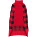 KYEESE Christmas Dog Sweater - Reindeer Design with Leash Hole for Small to Medium Dogs - Red Buffalo Check Pet Apparel - Large Size (11-19lbs) - Buy Online on GoSupps.com