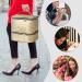 Manicure Storage Bag - Nail Organizers and Storage | Nail Storage Organizer Sponge Partitions Nail Polish Bag Organizer Sturdy Handle for Nail Polish Gold - Buy Online on GoSupps.com