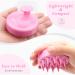 Fraatech Pink Shampoo Hair Brush - Scalp Massager for Peeling Dandruff Relief and Hair Growth | Wet & Dry Use Silicone Ridge Care - Buy Online on GoSupps.com