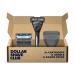 Dollar Shave Club | Heavy Metal Shave Kit | Heavy-Duty Razor Handle 6 Blade Razor Blade Refills and Razor Cover | Precision Razor Shave Kit Shaving Kit Grooming Kit Razor Set 6 Blade Heavy Metal Shave Set