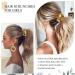 Bartosi Gold Hair Scrunchies - Pack of 2 | Elastic Hair Ties for Women and Girls | Sparkly Metallic Ponytail Holder | Fashion Hair Accessories - Buy Online on GoSupps.com