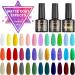Gel Nail Polish SHOWNAIL 39 Pcs Gel Nail Polish Set Soak Off Gel Nail Set with Glossy and Matte Gel Top Base Coat Popular Nude Neon Pastel White Black Glitter Gel Polish Set Diy Nail Collection 36 Colors - Buy Online on GoSupps.com