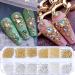 3D Nail Art Charms & Beads Kit - Gold Metal Studs, Caviar Beads, Rhinestones for Professional Manicure - Buy Online on GoSupps.com