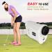 Golf Rangefinder with Slope | 1000 Yard Range Finder with Magnetic Holder | USB C Rechargeable & 6X Magnification | High-Precision Flag Lock Vibration | Fast Focus | White - Buy Online on GoSupps.com