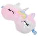 ERINGOGO Couvre-yeux En Peluche Licorne Gar on Et Filles Masque Pour Dormir Doux Taille Unique Motif Tie-dye Violet Confortable Et Occultant Pour Sieste Soir e Pyjama Et Voyages