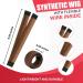Glamza Women's Magic Hair Bun Snap Styling Donut Former French Twist Band Maker (Brown) - Buy Online on GoSupps.com