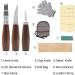 Wood Whittling Kit for Adults and Kids - 3 Carving Knives, 8 Basswood Blocks, Gloves - Beginners Wood Carving Set - Buy Online on GoSupps.com