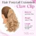 Silk-co 11 Short Curly Ponytail Extension in Medium Blonde - 11 Inch Length | Clip-in Hair Extension for Women - Buy Online on GoSupps.com