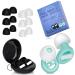 Ear Plugs for Sleeping Noise Cancelling 2 Pairs Hearing Protection Soft Silicone High Fidelity Music Earplugs for Concert/Musicians/Festival/Swimming/Sleep/Work Noise Reduction 23dB-33dB