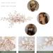Wedding Hair Clip Hair Accessories for Women Handmade Flower Rhinestone Headpiece Hair Pins for Bridal Bridesmaid Girls (Rose Gold) - Buy Online on GoSupps.com