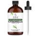 Citronella Essential Oil 4 Fl Oz 100% Pure and Natural Citronella Oil for Diffuser and Aromatherapy Skin Massage Candle and Soap Making Fragrance - with Dropper Citronella 4 Fl Oz (Pack of 1)