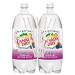 Canada Dry Triple Berry Sparkling Seltzer Water 2 Liter (Pack of 2) With Colorful And White Straws