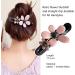 Retro Flower Duckbill Straight Clips Elegant Duckbill Clip Hair Clips for Women Vintage Flower Non Slip Hair Claw Clips Flower Flat Hair Clips for Thin Thick Hair 3pcs Pink - Buy Online on GoSupps.com