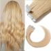 SEGO TAPE in Extensions Hair extension glue remy real hair 20 Tressen hair part remy hair with 10pcs free tapes -50g Hellblond#613 18 "(45cm) -50g