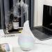 Glass Aroma Diffuser with Color Night Light - Essential Oil Cool Mist Humidifier for Home & Office (Pearl White) - Buy Online on GoSupps.com