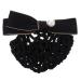 FRCOLOR Net Pocket Butterfly Barrettes Mesh Hair Snood Clip Hairnet Lace Bow Christmas Bows Hair Clip Chinese Decor Mesh Hair Snood Decor Headband Stainless Steel Temperament Miss 11.5x7cm Black