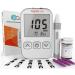 OhCare Lite Blood Sugar Test Kit  Blood Glucose Meter with Strips and Lancets, Lancing Device, Log, and Case - One Touch Eject Glucometer (50 Strips & 50 Lancets)