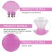 Buy Lurrose Pink Applicator Bottle Set for Hair Coloring & Styling | Empty Plastic Bottles with Funnel & Root Comb - Ideal for Salons & DIY Use - Buy Online on GoSupps.com