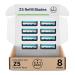 Z5 Refill Blades Replacement Blades for the RevMont Z5 Tapstone Razor 8ct | Z5 Refills Razor Blade Refills Shaving Blades for Men 5-Blade Razor 8 Refills