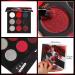 Afflano Black Red Eyeshadow Palette - Highly Pigmented Goth Clown Halloween Makeup & Joker Vampire Christmas Looks - Buy Online on GoSupps.com