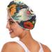 Dog Couple Flowers Hair Towel 2 Pack | Super Absorbent Quick Dry Hair Turbans for Women & Girls - Best Hair Drying Solution - Buy Online on GoSupps.com