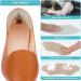 6 Pair Self-Adhesive Heel Pads for Loose Shoes - Men & Women - Black&Beige - Buy Online on GoSupps.com